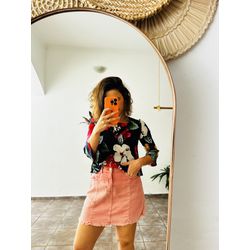 SAIA JEANS ROSA 40 - 2998 - Vista História Brechó