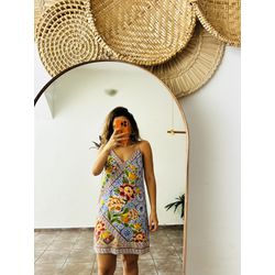 VESTIDO FARM LENÇO P - 3784 - Vista História Brechó