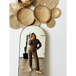 CONJUNTO MARROM FLEECE M - 3840 - Vista História Brechó