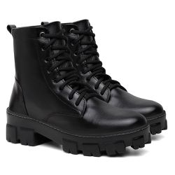 BOTA COTURNO FEMININA TRATORADA BLOGUEIRA VITIELLO... - VITIELLO