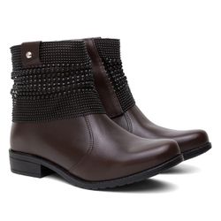 BOTA COTURNO FEMININO VITIELLO CAFÉ - VITIELLO