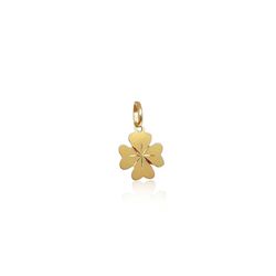 Pingente Trevo de Quatro Folhas Mini em Ouro 18k - P-068 - VIU GOLD