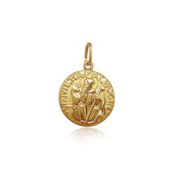 Pingente de São Bento Médio em Ouro 18k - P-071 - VIU GOLD