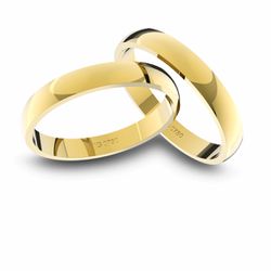 Alianças em Ouro 18k amarelo (3.00 mm de largura) - AL-007 - VIU GOLD