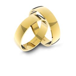 Alianças em Ouro 18k amarelo (4.70 mm de largura) - AL-017 - VIU GOLD