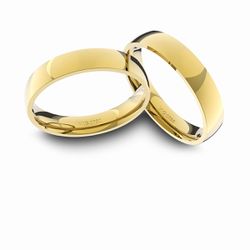 Alianças em Ouro 18K amarelo Anatômicas (4.00 mm de largura) - ANT-003... - VIU GOLD