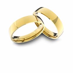 Alianças em Ouro 18K amarelo Anatômicas (4.50 mm de largura) - ANT-008... - VIU GOLD