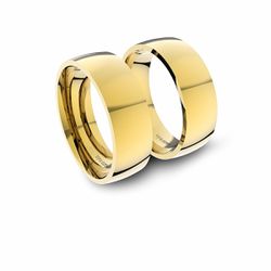 Alianças em Ouro 18K amarelo Anatômicas (6.50 mm de largura) - ANT-033... - VIU GOLD