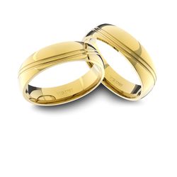 Alianças em Ouro 18K amarelo Anatômicas (6.00 mm de largura) - VG-001 - VIU GOLD