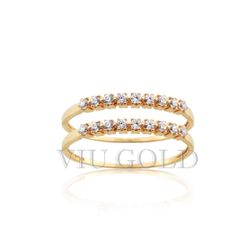 Aparador em ouro 18k amarelo com Diamante sintético - AP-011 - VIU GOLD