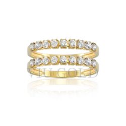 Aparador em ouro 18K amarelo com Diamante sintético - AP-014 - VIU GOLD