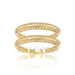 Aparador em ouro 18K amarelo com Diamante sintético - AP-027 - VIU GOLD