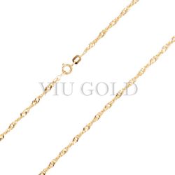 Corrente Singapura de 40cm em ouro 18k amarelo - CR-007 - VIU GOLD