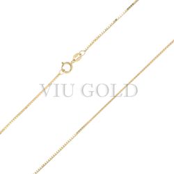 Corrente Veneziana de 45cm em ouro 18k amarelo - CR-004 - VIU GOLD