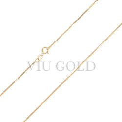Corrente Veneziana de 50cm em ouro 18k amarelo - CR-005 - VIU GOLD
