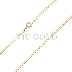 Corrente Piastrine de 60cm em ouro 18k amarelo - CR-009 - VIU GOLD