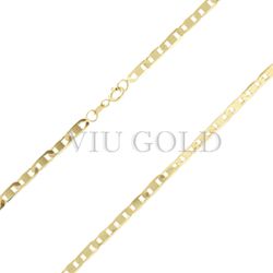 Corrente Piastrine de 60cm em ouro 18k amarelo - CR-010 - VIU GOLD