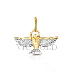 Pingente Espiríto Santo em Ouro 18k Amarelo e Branco - P-022 - VIU GOLD