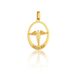 Pingente em Ouro 18K de Formatura Medicina - PF-003 - VIU GOLD