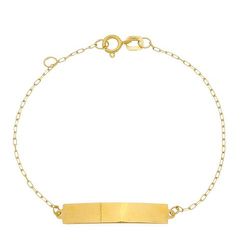 Pulseira Infantil Chapinha com Corrente Cartier em Ouro 18k - PU-012 - VIU GOLD