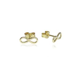 Brinco em ouro 18K amarelo infinito - B-106 - VIU GOLD