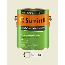 Tinta Rende e Cobre Muito Suvinil - Gelo - V0... - VIVA COR TINTAS