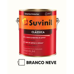 Tinta Clássica Suvinil - Branco Neve - V0135 - VIVA COR TINTAS