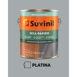 Esmalte Seca Rápido Brilhante Suvinil - Plati... - VIVA COR TINTAS