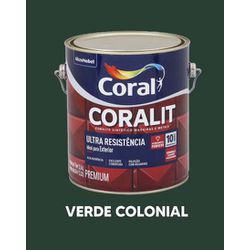 Esmalte Sintético Acetinado Coralit - Verde Coloni... - VIVA COR TINTAS