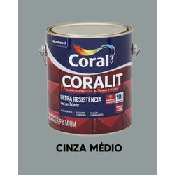 Esmalte Sintético Brilhante Coralit - Cinza M... - VIVA COR TINTAS
