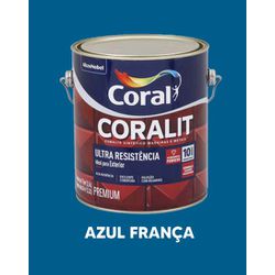 Esmalte Sintético Brilhante Coralit - Azul Fr... - VIVA COR TINTAS