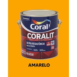 Esmalte Sintético Brilhante Coralit - Amarelo... - VIVA COR TINTAS
