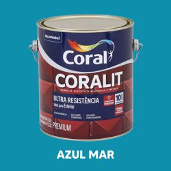 Esmalte Sintético Brilhante Coralit - Azul Ma... - VIVA COR TINTAS