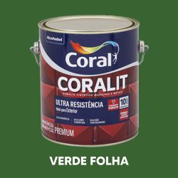 Esmalte Sintético Brilhante Coralit - Verde Folha - VIVA COR TINTAS