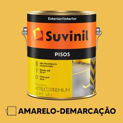 Tinta Piso Suvinil - Amarelo-demarcação - VIVA COR TINTAS