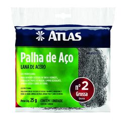 Palha De Aço Número 2 - Atlas - 19373 - VIVA COR TINTAS