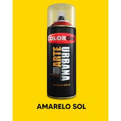 Spray Arte Urbana 400ml - Amarelo Sol - 20632 - VIVA COR TINTAS