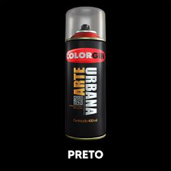 Spray Arte Urbana 400ml - Preto - 20639 - VIVA COR TINTAS