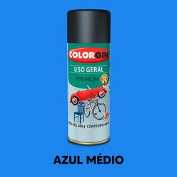 Spray Uso Geral Colorgin - Azul Médio - 20741 - VIVA COR TINTAS