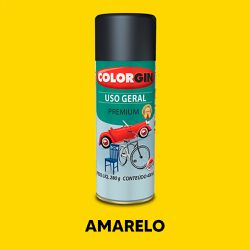 Spray Uso Geral Colorgin - Amarelo - 20742 - VIVA COR TINTAS