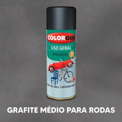 Spray Uso Geral Colorgin - Grafite Médio para... - VIVA COR TINTAS
