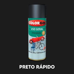 Spray Uso Geral Colorgin - Preto Rápido - 123... - VIVA COR TINTAS