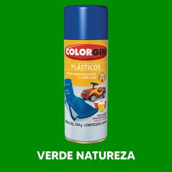 Spray Para Plásticos Colorgin - Verde Naturez... - VIVA COR TINTAS