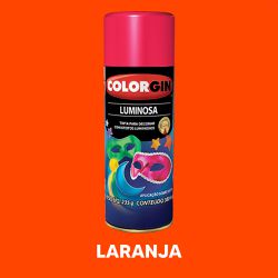 Spray Luminosa Colorgin - Laranja - 12145 - VIVA COR TINTAS