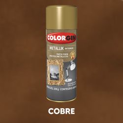 Spray Metallik 350ml Colorgin - Cobre - 12284 - VIVA COR TINTAS