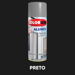 Spray Alumen Colorgin - Preto - 11947 - VIVA COR TINTAS