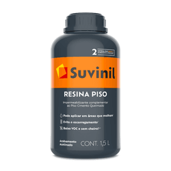 Resina Piso Cimento Queimado 1,5L Suvinil - 2... - VIVA COR TINTAS