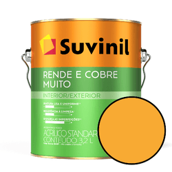 Tinta Rende e Cobre Muito Suvinil - Amarelo O... - VIVA COR TINTAS