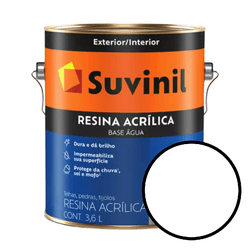 Resina Acrílica Base Água Suvinil - Branco - ... - VIVA COR TINTAS