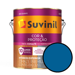 Esmalte Cor & Proteção Brilhante - Azul Franç... - VIVA COR TINTAS